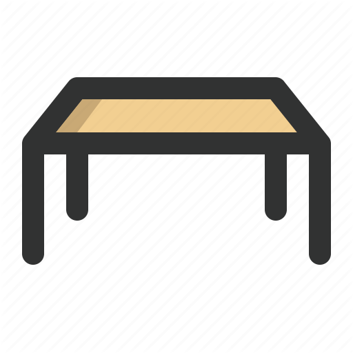 clipart desk square table