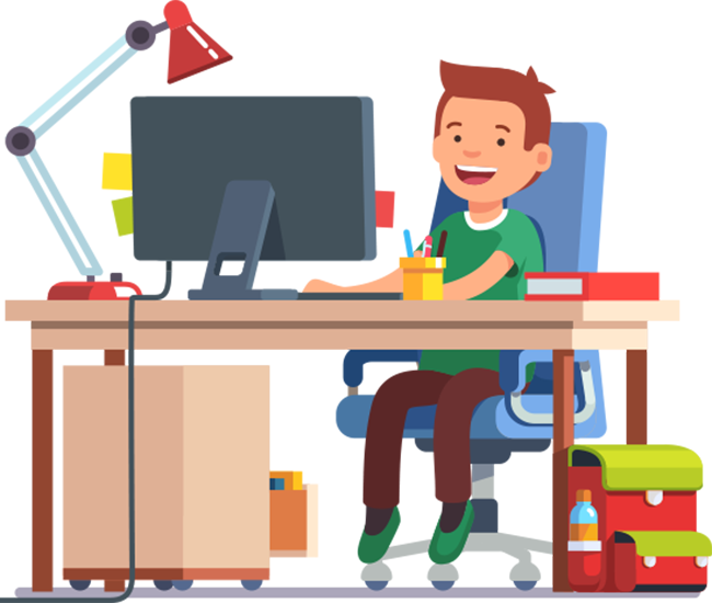 Products lifology tracareer. Clipart desk work alone
