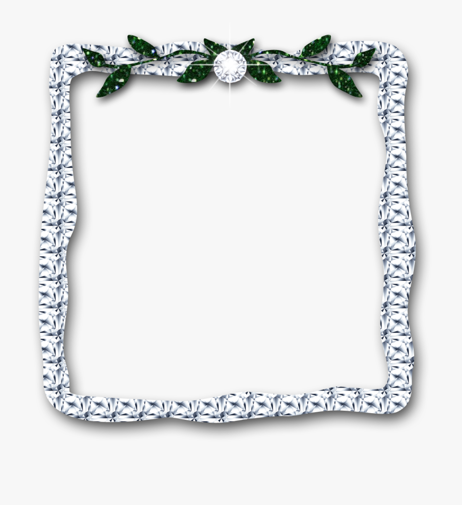 Diamond leaves digital download. Diamonds clipart frame