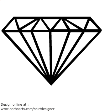 Free outline download clip. Diamond clipart basic