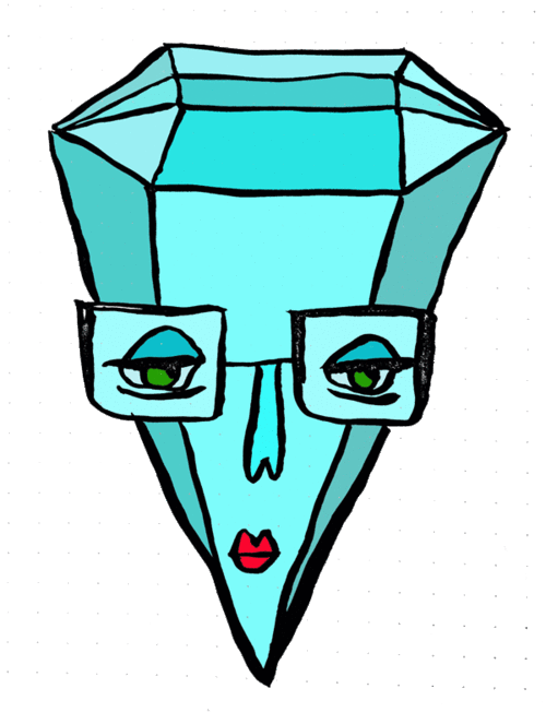 clipart diamond doodle