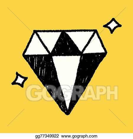 diamond clipart doodle