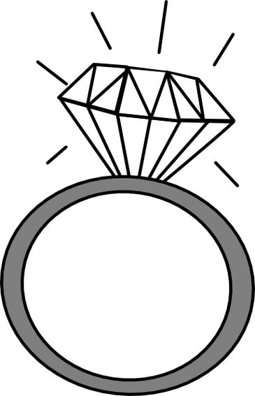 clipart diamond engagement ring