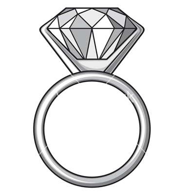 engagement clipart diamond ring