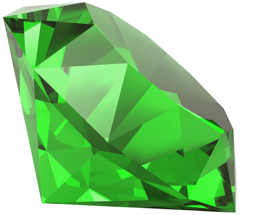 Emerald png free images. Diamond clipart green diamond