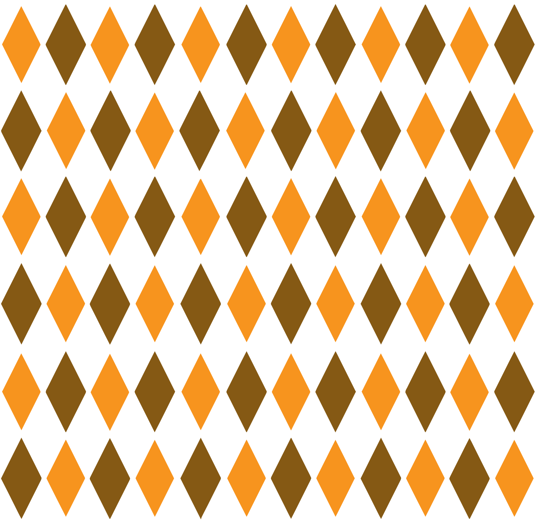 Retro clipart diamond shape. Brown orange pattern big