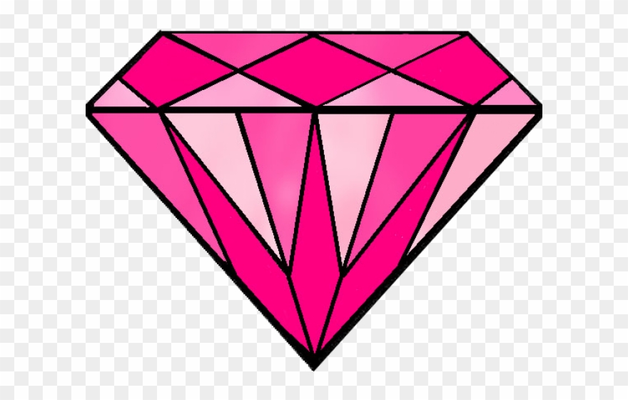 diamond clipart pink