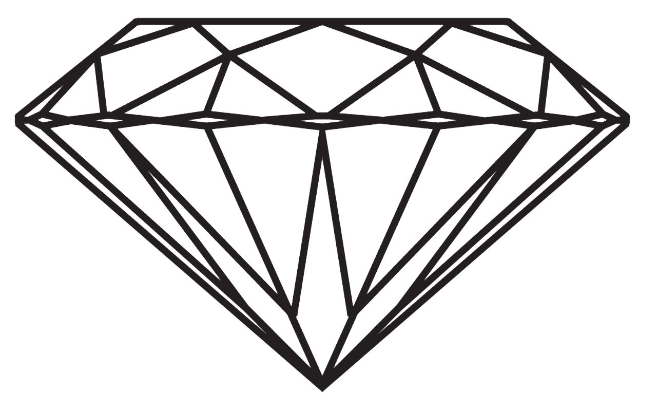clipart diamond triangle