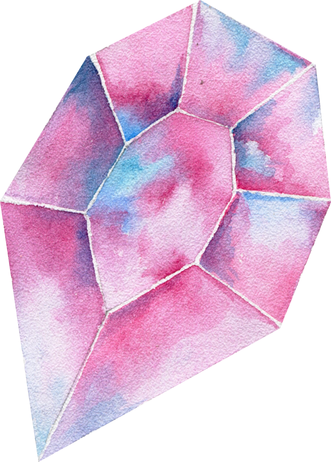 gem clipart watercolor