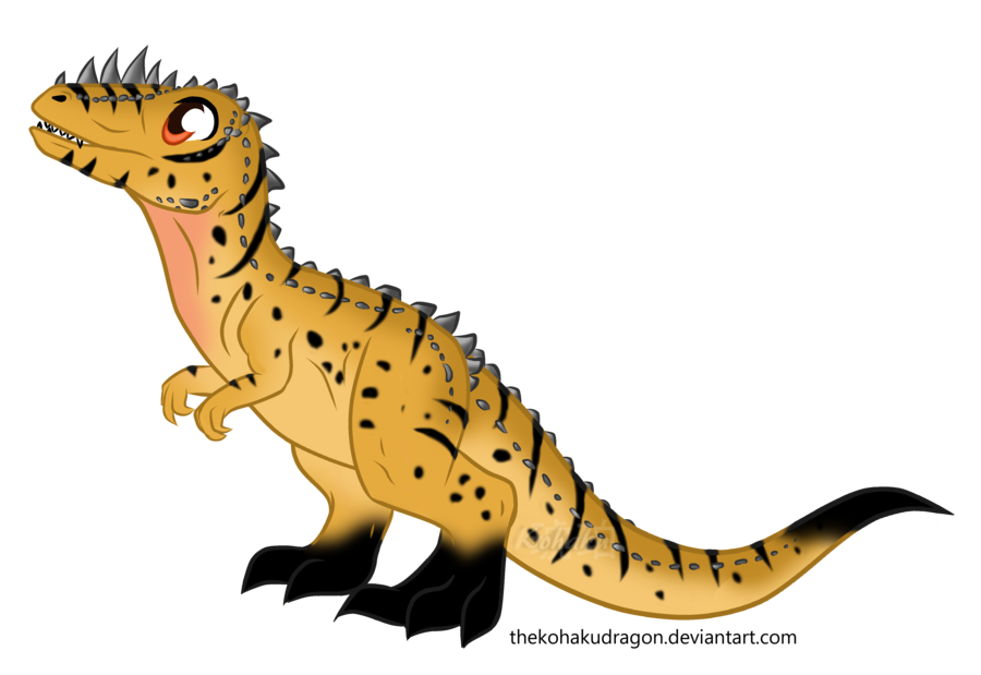 Clipart dinosaur allosaurus. Chibi alioramus by thekohakudragon