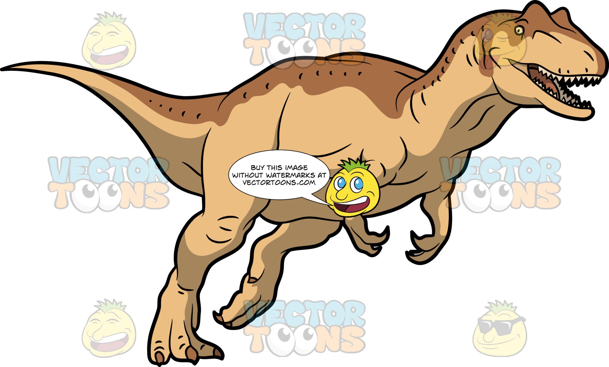 Dinosaur clipart allosaurus. An 