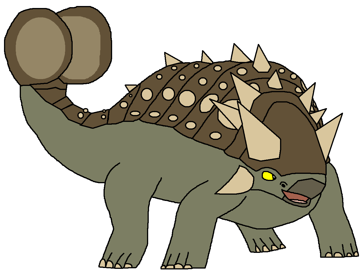 Image euoplocephalus png pedia. Clipart dinosaur ankylosaurus