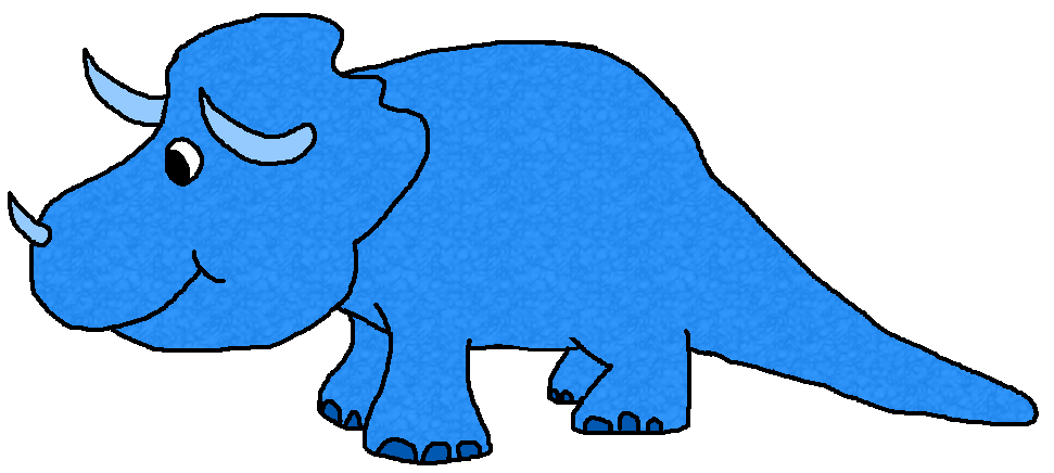 clipart dinosaur blue