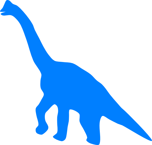 dinosaur clipart blue
