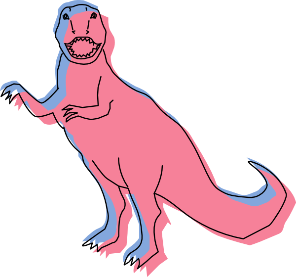 clipart dinosaur coloured