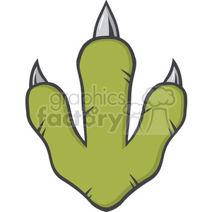 Clipart dinosaur foot. Footprints free download best