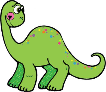 clipart dinosaur lime green