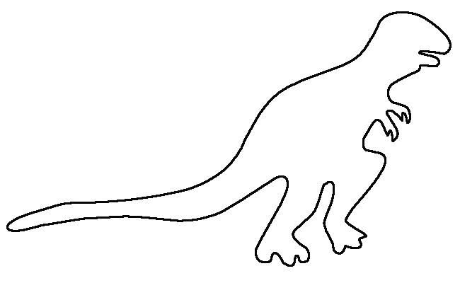 clipart dinosaur outline