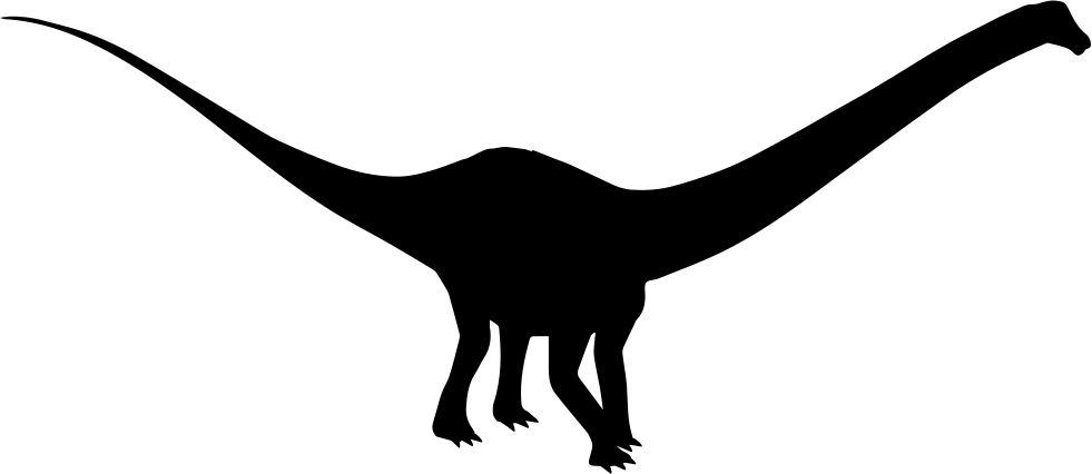 Diplodocus svg png icon. Clipart dinosaur shape