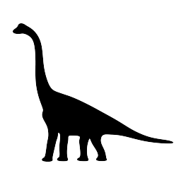 Silhouettes . Clipart dinosaur silhouette