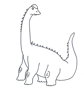 dinosaur clipart sketch