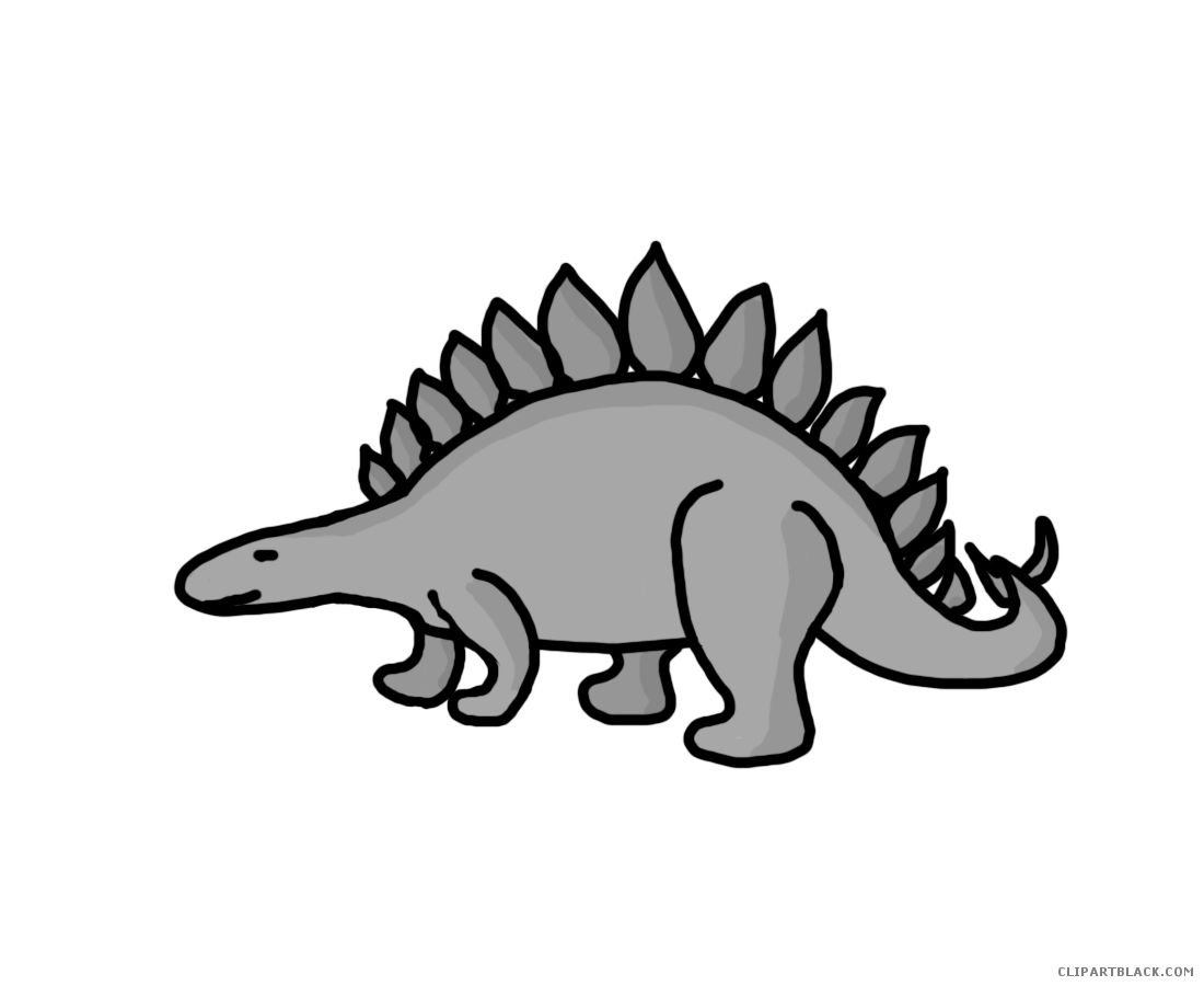Clipart dinosaur stegasaurus. Stegosaurus clipartblack com animal