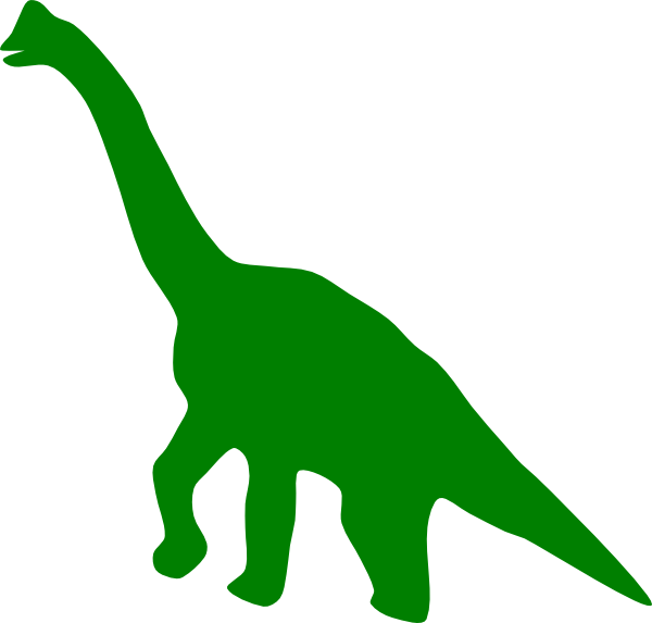silhouette clipart dinosaur