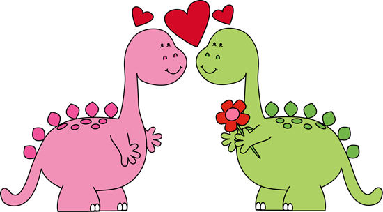 Clipart love valentines day. Dinosaurs in clip art