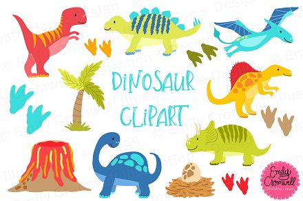 clipart dinosaur word
