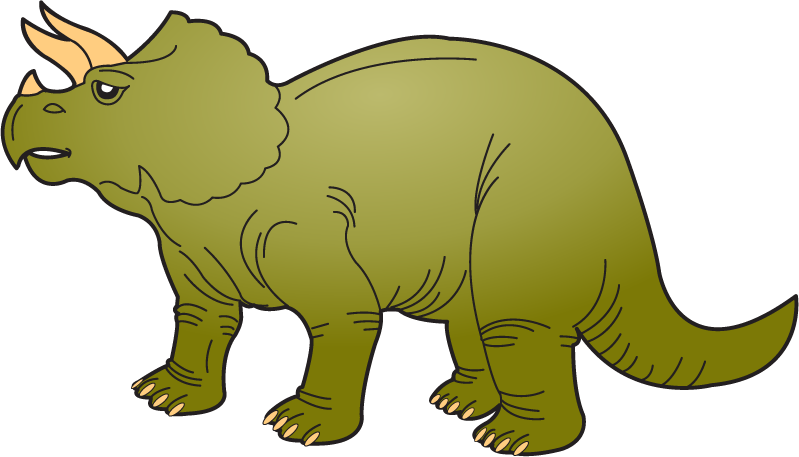 clipart dinosaur yellow