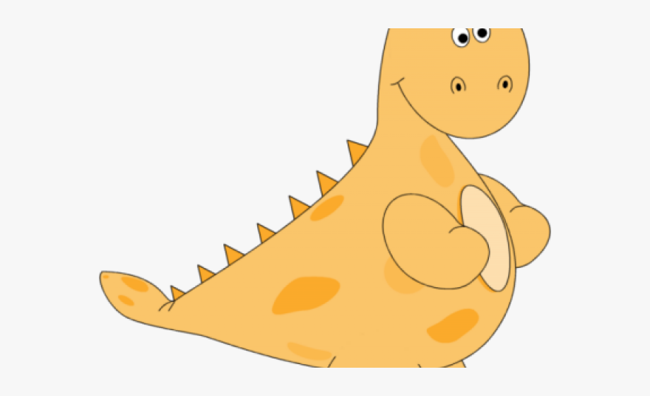 dinosaur clipart orange