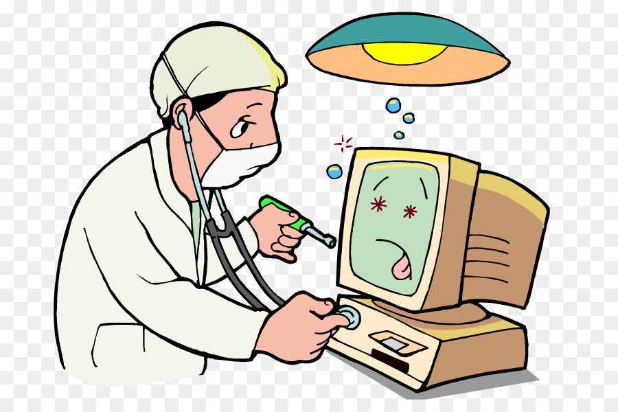 clipart doctor computer