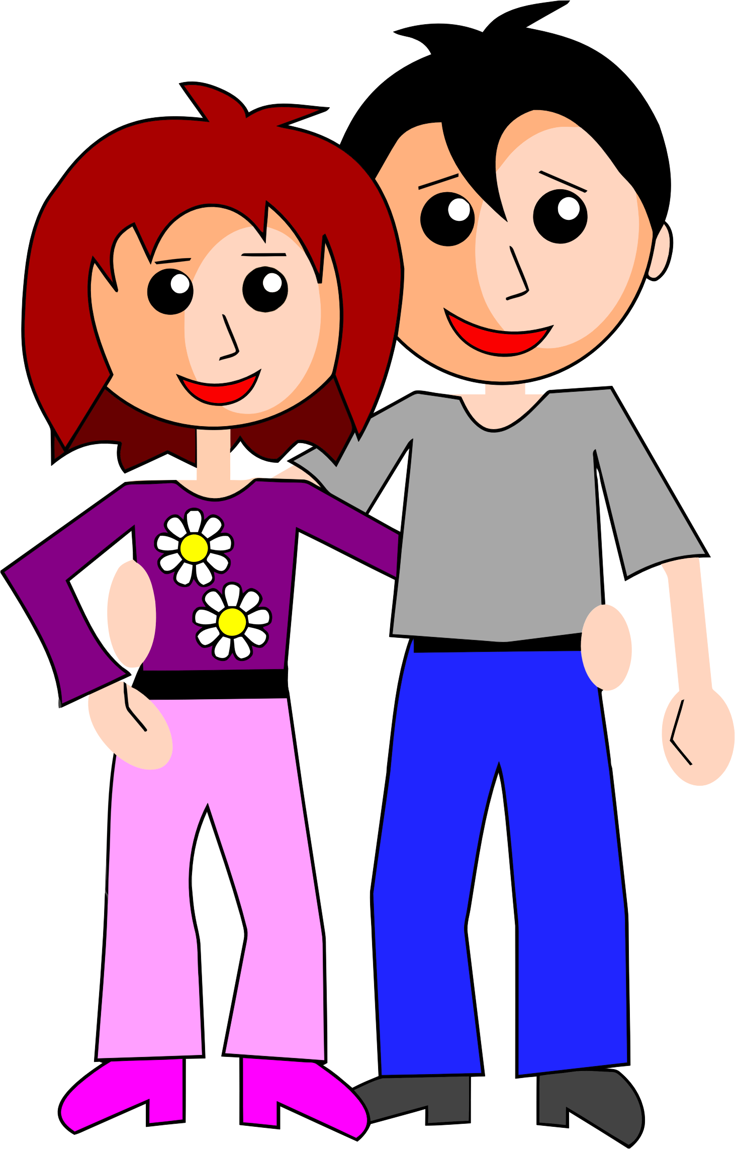 Couple clipart cartoon, Couple cartoon Transparent FREE for download on