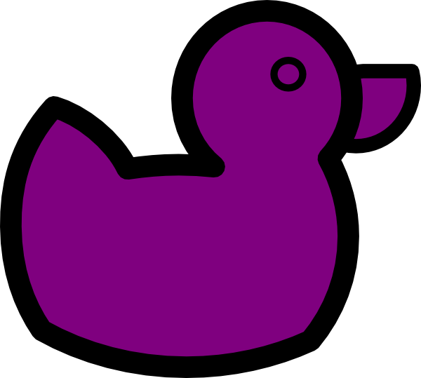 Clip art at clker. Ducks clipart purple duck