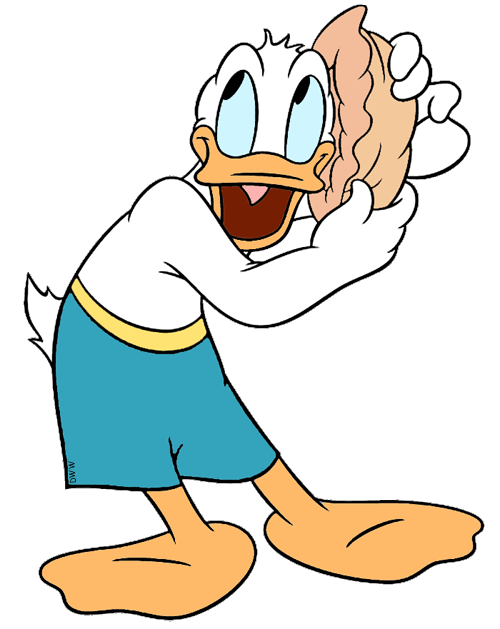 Donald duck clip art. Goofy clipart swimming