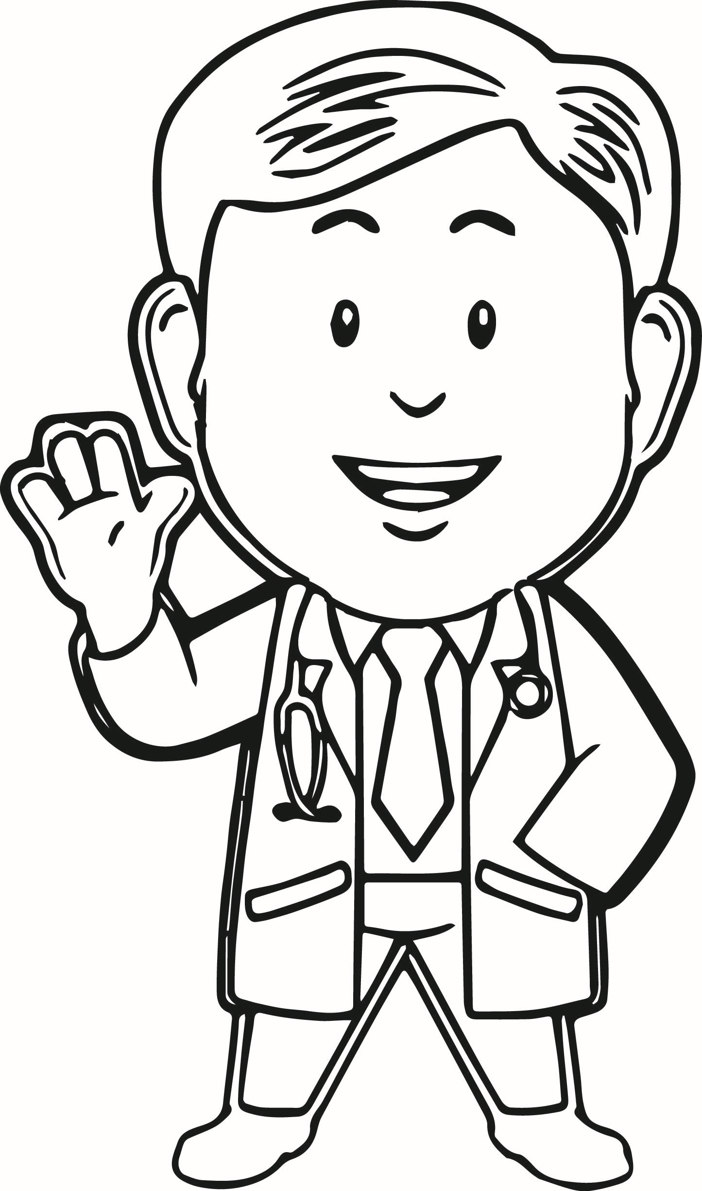 clipart doctor outline