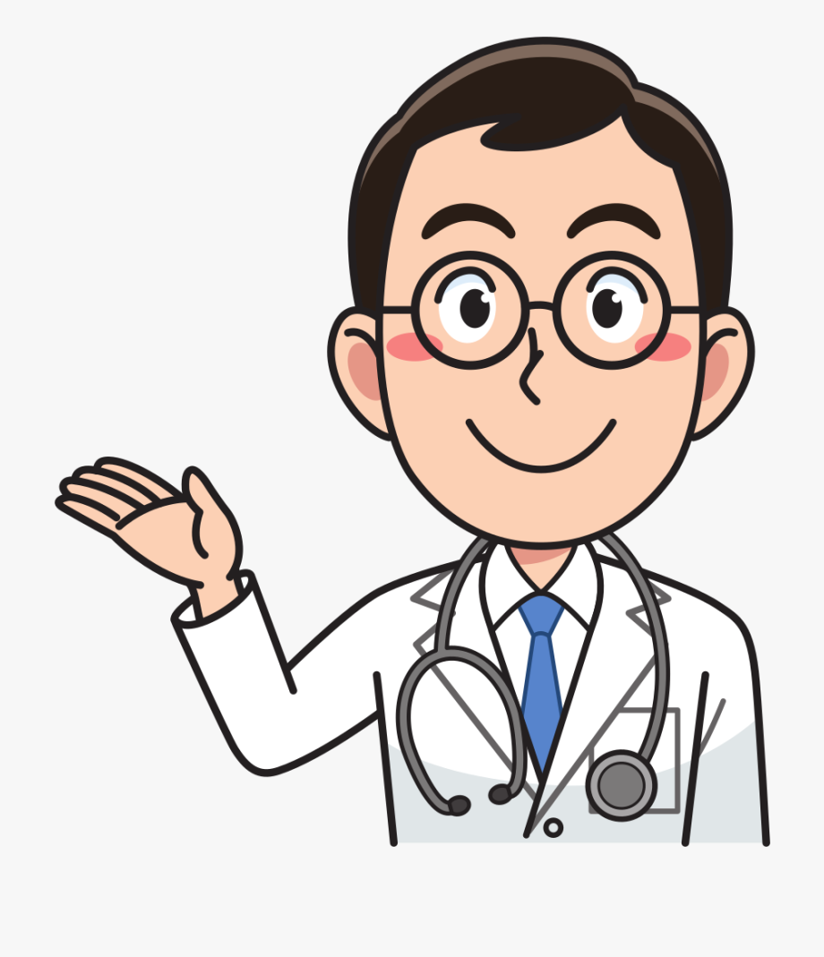 Medicine clipart doctor. Man with stethoscope 