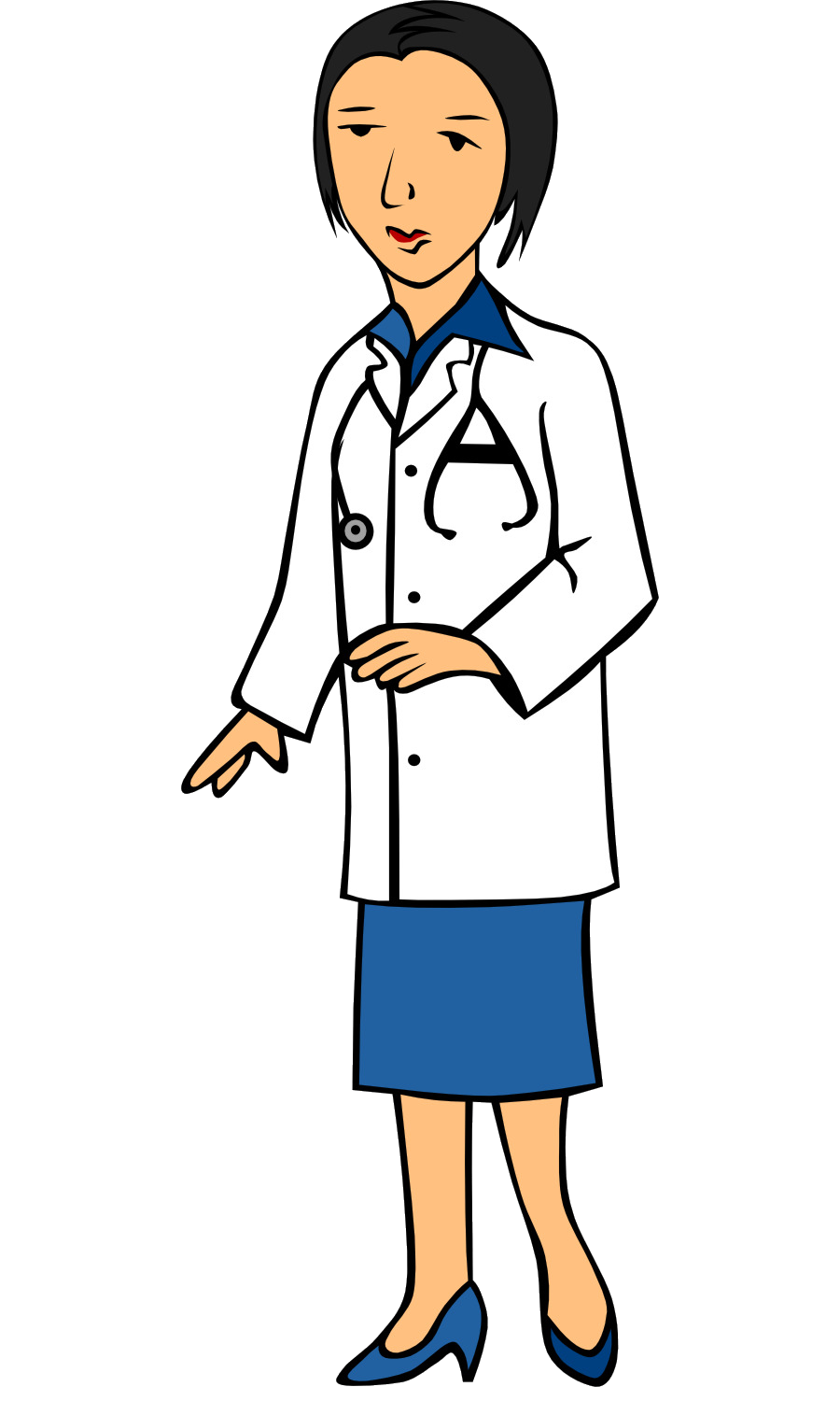 Doctor woman female clip. Doctors clipart physician