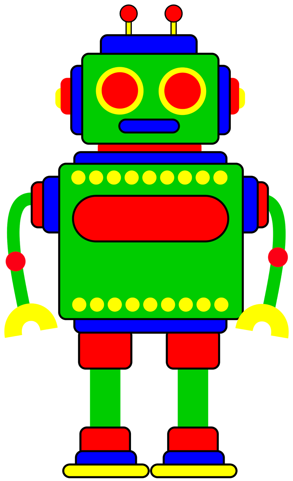 feet clipart robot