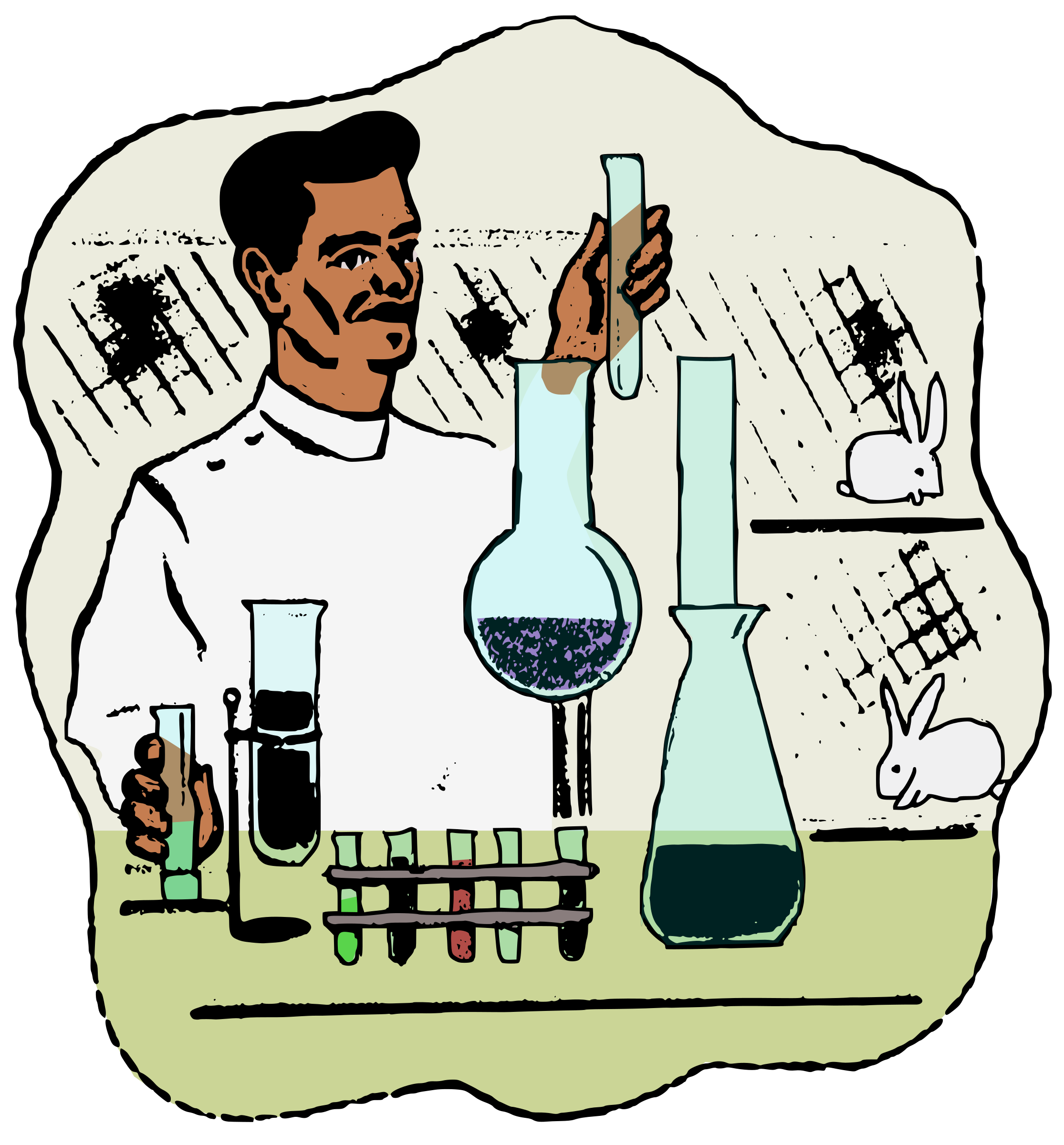 Laboratory male free on. Doctor clipart scientist