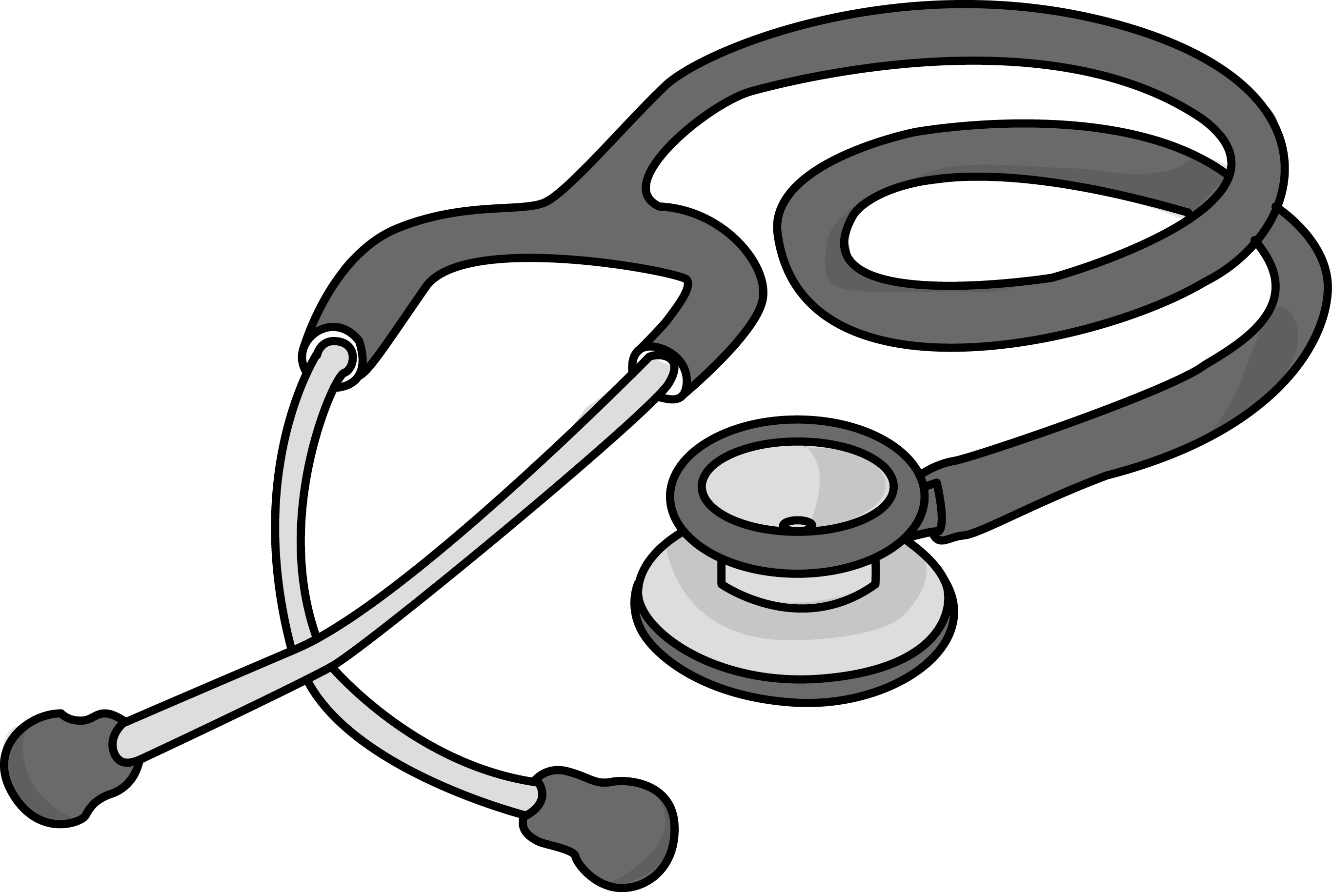  collection of black. Nursing clipart heartbeat stethoscope