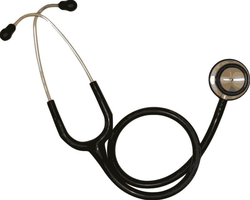 Nursing clipart heartbeat stethoscope. Simple medium image png