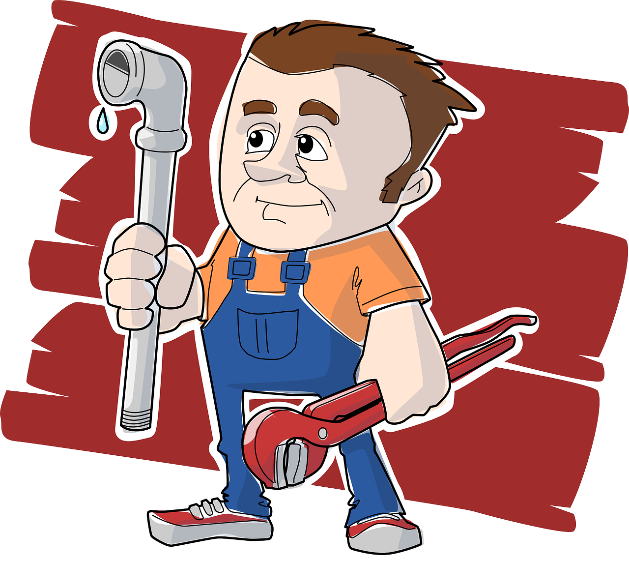 Best service and stores. Plumber clipart plumbing heating