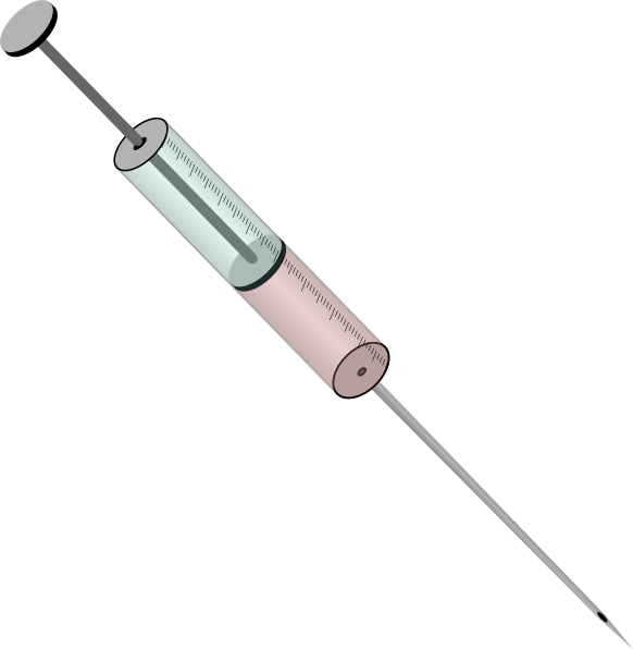 Shot clipart neddle. Hypodermic needle clip art