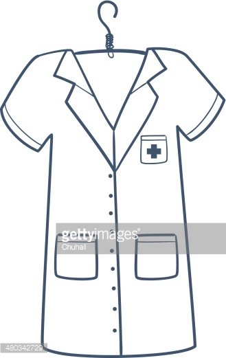 Clipart doctor uniform. Nurse or isolated on
