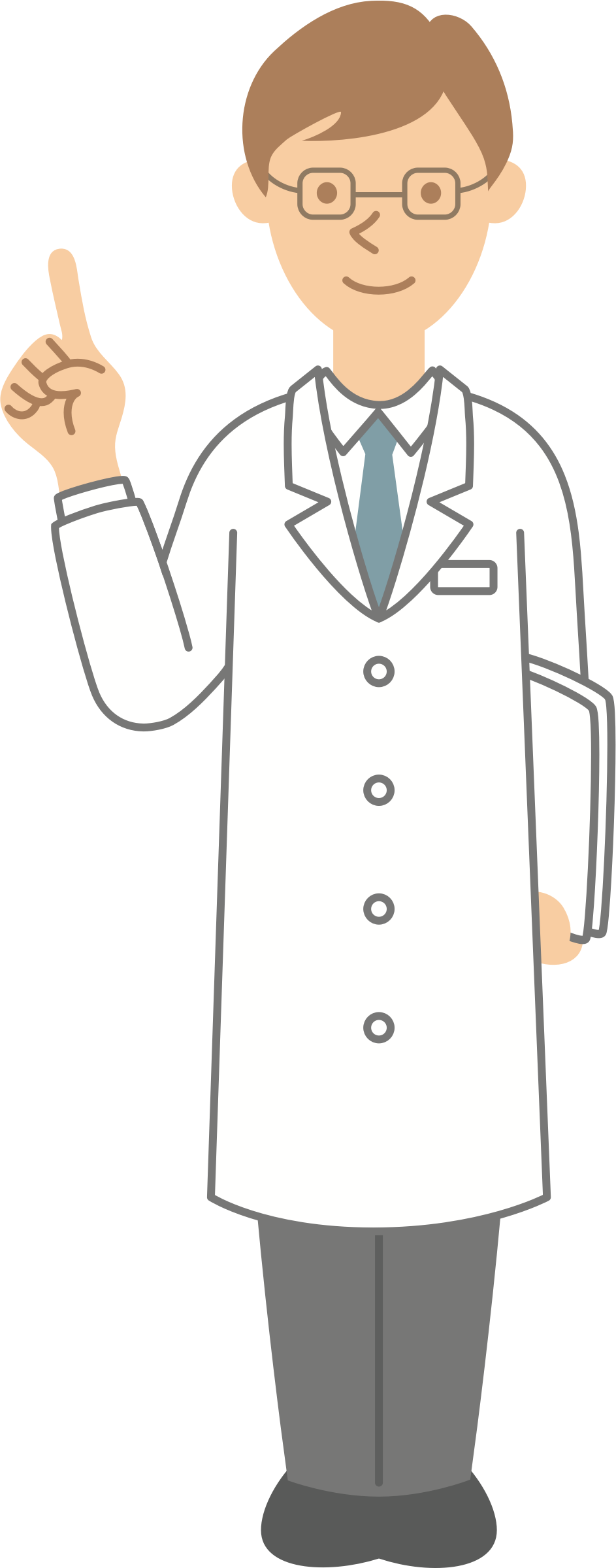 clipart doctor white coat