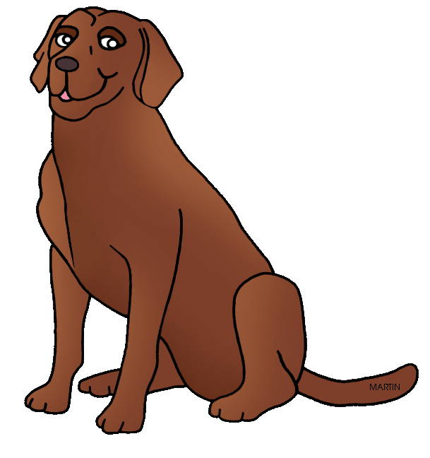 dog clipart brown