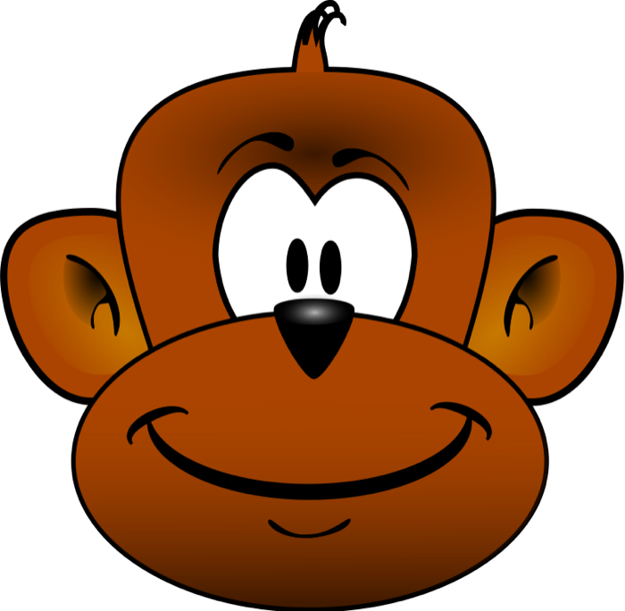 Marshmallow clipart fun 2 draw. Monkey head cool animals