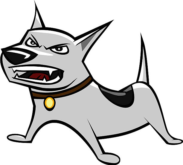 clipart dog angry