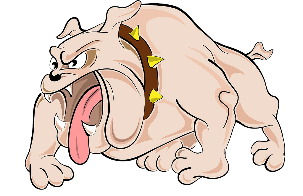 dogs clipart angry